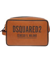 Herren Taschen Sporttaschen DSquared² Synthetik Kosmetiktasche Aus Nylon Mit Logodruck in Orange für Herren 
