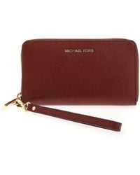 michael kors wallet burgundy