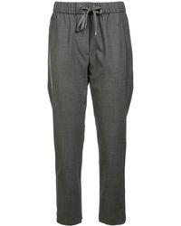 Brunello Cucinelli Grey Cotton Trousers - Gray