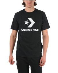 Converse Herren andere materialien t-shirt - Schwarz