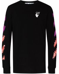 mens off white long sleeve t shirt