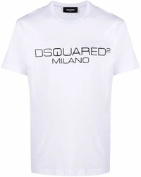 DSquared² T-Shirt mit Milano-Logo - Weiß