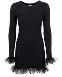 Saint Laurent Kleid für Damen Günstig im Sale - Schwarz