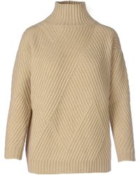 Agnona Beige Cashmere Jumper - Natural