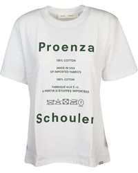Proenza Schouler White Cotton T-shirt