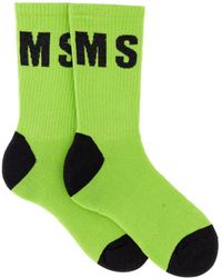 MSGM Andere materialien söcken in Grün für Herren Herren Bekleidung Unterwäsche Socken 