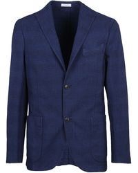 Boglioli Baumwolle Baumwolle blazer in Blau für Herren Herren Bekleidung Jacken Blazer 