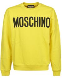 Moschino Andere materialien sweatshirt - Gelb