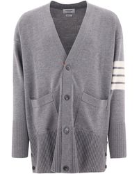 Herren Bekleidung Pullover und Strickware Strickjacken Thom Browne Andere materialien sweater in Grau für Herren 