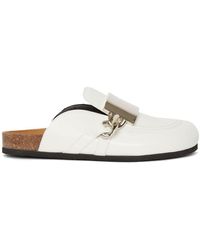 JW Anderson Herren leder sandalen - Weiß