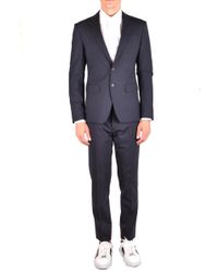 DSquared² Blue Wool Suit