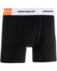 Heron Preston Shorts mit Logo-Bund - Schwarz