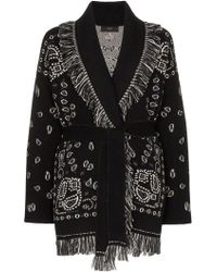 Alanui Black Cashmere Cardigan