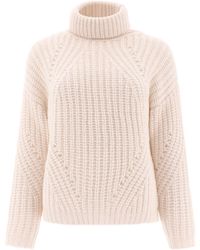 Peserico Andere materialien sweater - Weiß