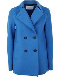 Damen Bekleidung Mäntel Kurzmäntel Harris Wharf London Andere materialien mantel in Blau 