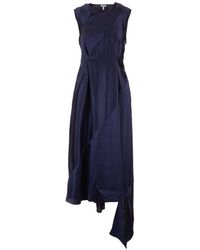 Loewe Blue Viscose Dress