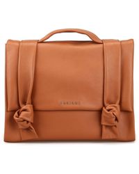 Orciani Brown Leather Briefcase