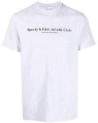 Sporty & Rich Baumwolle t-shirt - Grau