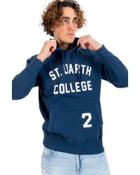 Herren Bekleidung Sport- Mc2 Saint Barth Andere materialien sweatshirt in Blau für Herren Training und Fitnesskleidung Sweatshirts 
