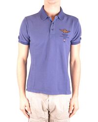 Aeronautica Militare Mcbi35954 Cotton Polo Shirt - Blue