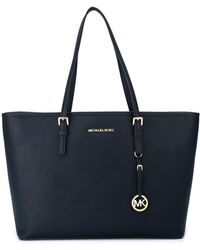 Michael Kors Blue Leather Tote