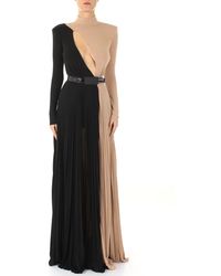 Elisabetta Franchi Multicolour Viscose Dress - Black