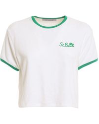 Mc2 Saint Barth Andere materialien t-shirt - Weiß