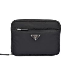 Prada Black Polyester Beauty Case