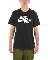 Nike Andere materialien t-shirt - Schwarz