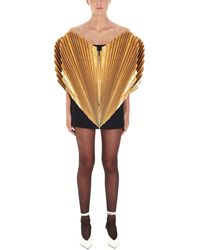 The Attico Gold Cotton Dress - Metallic