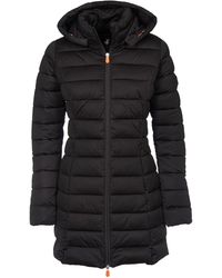 Save The Duck Women S Hero9 Hodded Coat Coat Black Xs