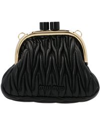 miu miu nappa leather clutch