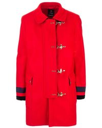 Fay Naw54413400sglr406 Wool Coat - Red