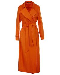 Tagliatore Andere materialien trench coat in Orange Damen Bekleidung Mäntel Regenjacken und Trenchcoats 
