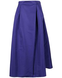 Damen Bekleidung Röcke Miniröcke Pinko Wolle Andere materialien rock in Blau 