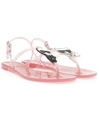 Karl Lagerfeld Flat sandals for Women - Up to 56% off at Lyst.com