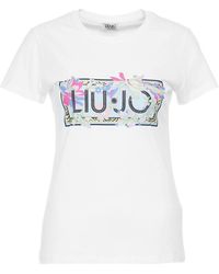 Liu Jo Andere materialien t-shirt - Weiß