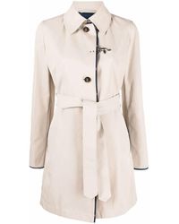 Fay - Polyester trench coat - Lyst