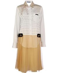 Prada Multicolour Cotton Dress - Natural
