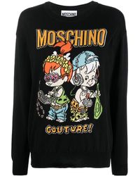 Moschino Baumwolle sweater - Schwarz