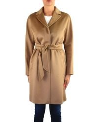 Weekend by Maxmara Beige Wool Coat - Natural