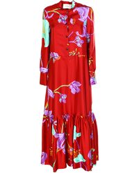 LaDoubleJ Red Silk Dress