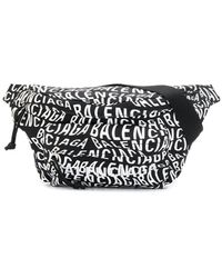 Balenciaga Black Nylon Belt Bag