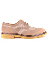 Brimarts Beige Other Materials Lace-up Shoes - Brown
