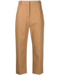Marni Wolle Klassische Cropped-Hose in Natur Damen Bekleidung Hosen und Chinos Capri Hosen und cropped Hosen 