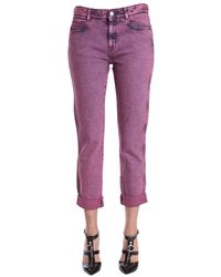 Stella McCartney FUCHSIA BAUMWOLLE JEANS - Lila