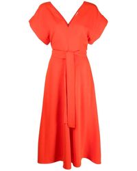 P.A.R.O.S.H. Damen andere materialien kleid - Rot
