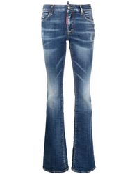 DSquared² Tief sitzende Schlagjeans - Blau
