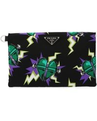 Prada X Frankenstein Universal Clutch - Black