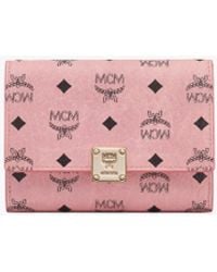 MCM - Aren Trifold Wallet In Visetos - Lyst